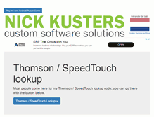 Tablet Screenshot of nickkusters.com
